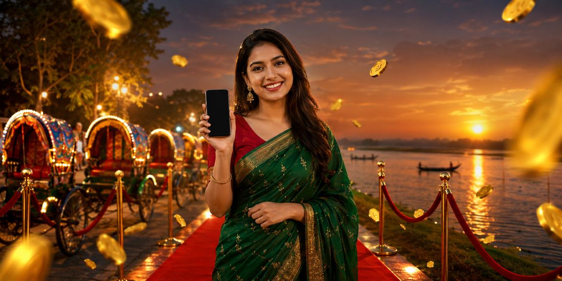 ঢাকার রাস্তায় রিকশার পাশে লটারি গেমে মনোযোগী খেলোয়াড়